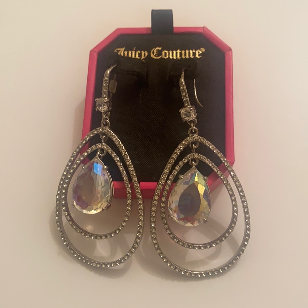 Juicy Couture E-Pave Teardrop Earring